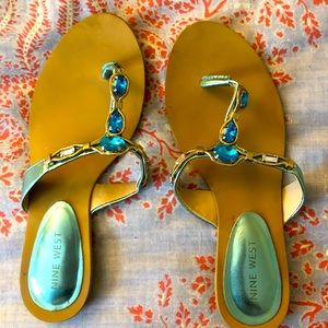 Bejeweled sandals